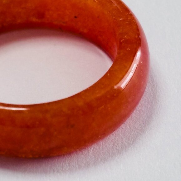 Stone Band Rings Lot of 7 Turquoise Agate Resin Stackable - Picture 7 of 16